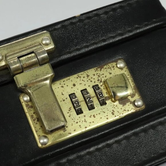 GUCCI Web Sherry Line Attache case Hand Bag Leather Red Black Green Auth - Picture 12 of 16